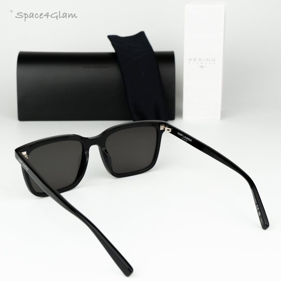 Saint Laurent Men Sunglasses Black Square SL500 001 BRAND NEW - Picture 9 of 11